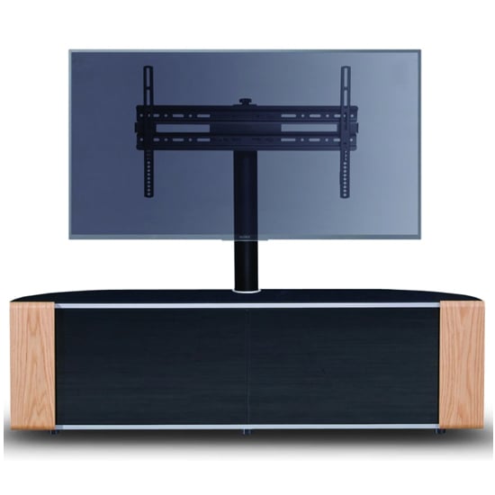 Sanja Ultra Large Corner High Gloss TV Stand In Oak And Walnut_3
