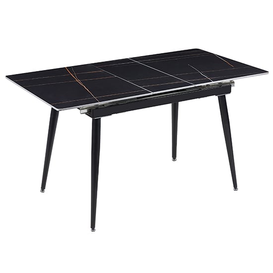 Read more about Sion sintered ceramic stone extending dining table in black effect