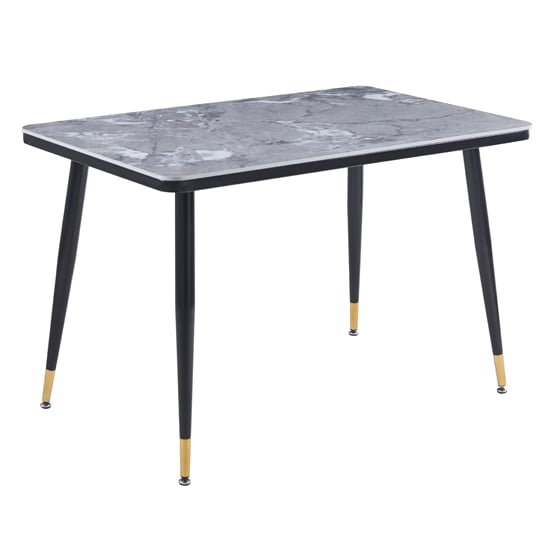 Product photograph of Sion Sintered Ceramic Stone Dining Table In Grey from Furniture in Fashion