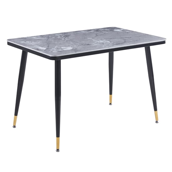 Read more about Sion sintered ceramic stone dining table in grey effect