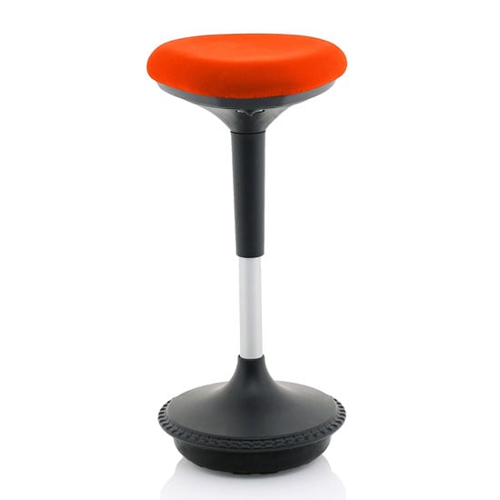 Sitall Fabric Office Visitor Stool With Mandarin Seat