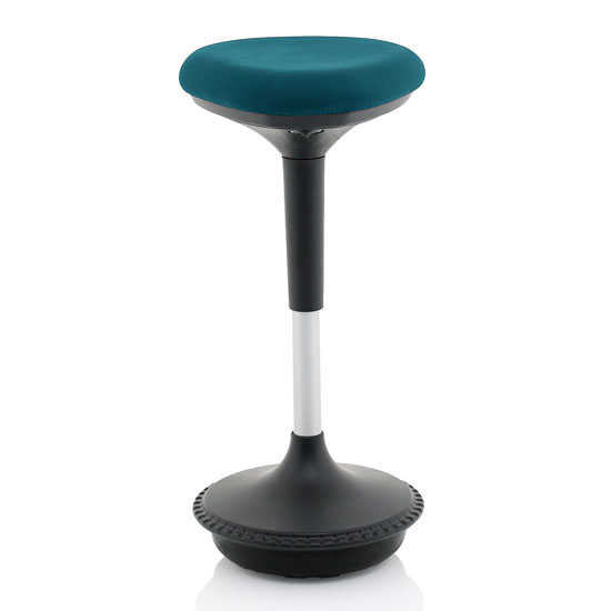 Product photograph of Sitall Fabric Office Visitor Stool With Maringa Teal Seat from Furniture in Fashion