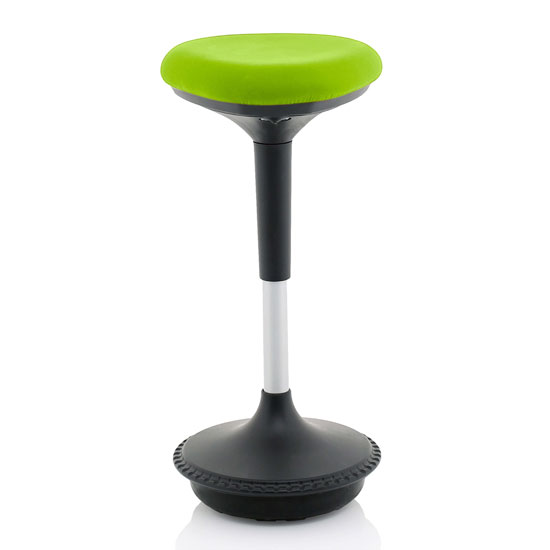 Photo of Sitall fabric office visitor stool with myrrh green seat