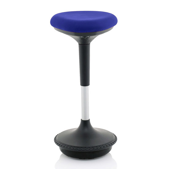 Read more about Sitall fabric office visitor stool with stevia blue seat
