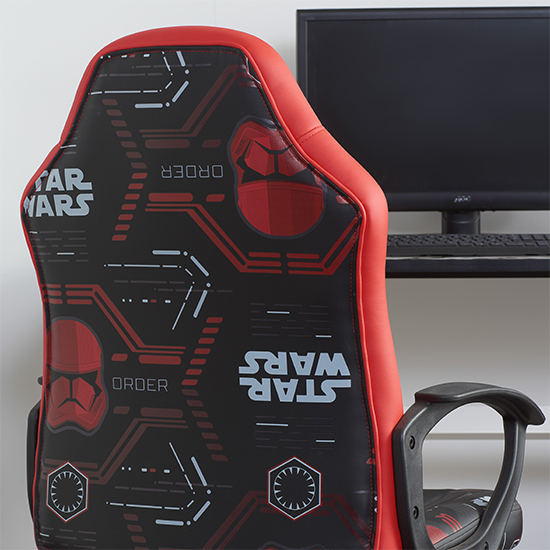 Sith Trooper Faux Leather Childrens Gaming Chair In Black_6