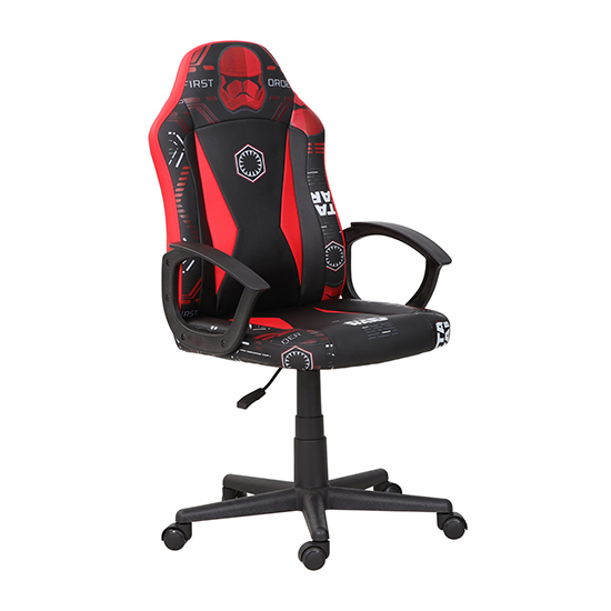 Sith Trooper Faux Leather Childrens Gaming Chair In Black_7