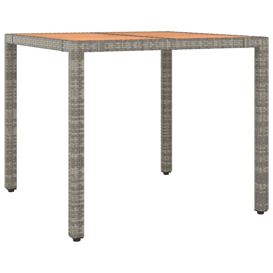 Sitka Rattan 5 Piece Garden Dining Set With Footrests In Grey