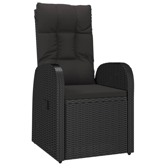 Sitka Poly Rattan 9 Piece Garden Dining Set In Black