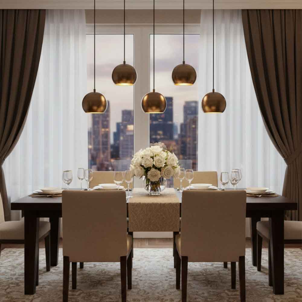 Sivani 5 Light Metal Ceiling Pendant Light in Vintage