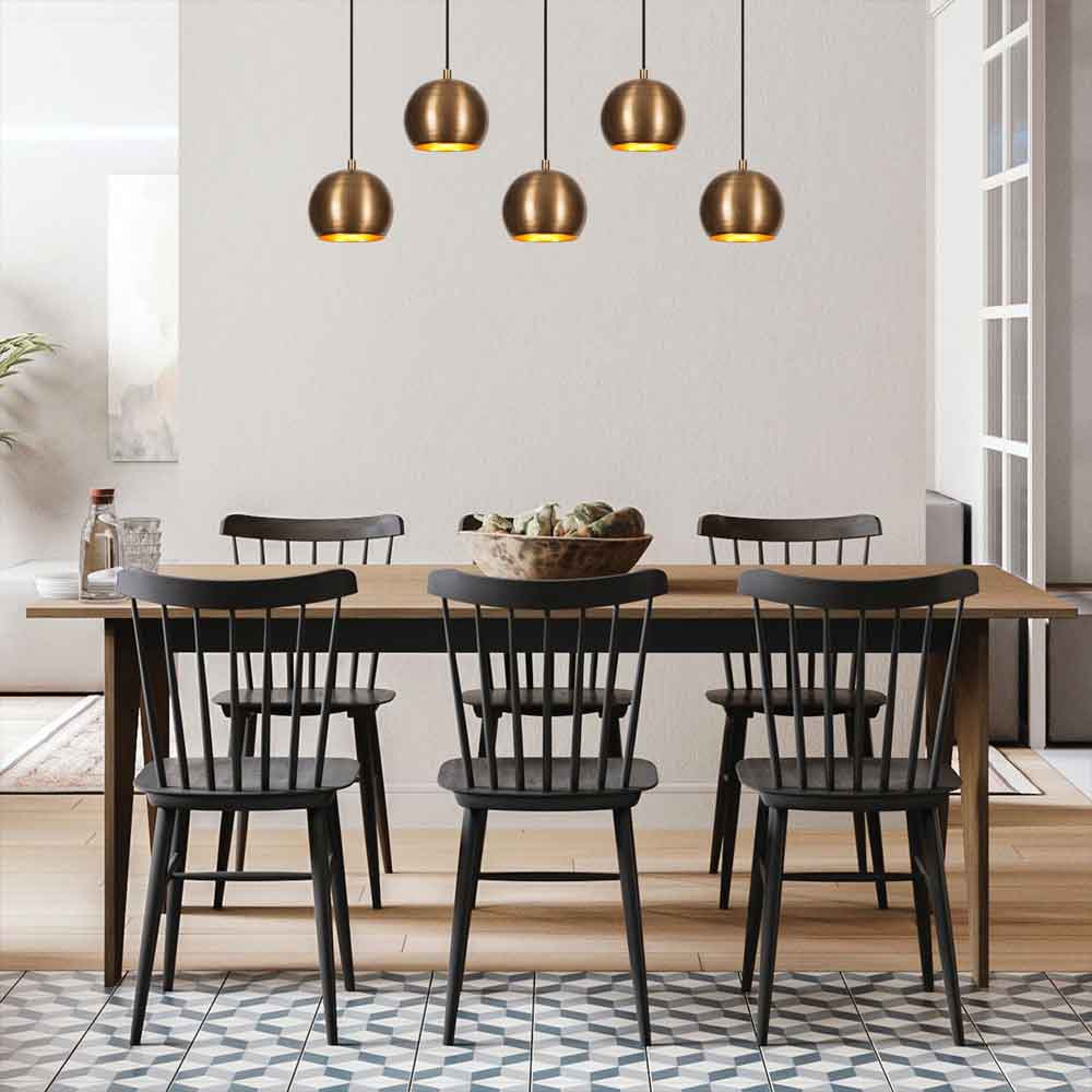 Sivani 5 Light Metal Ceiling Pendant Light in Vintage