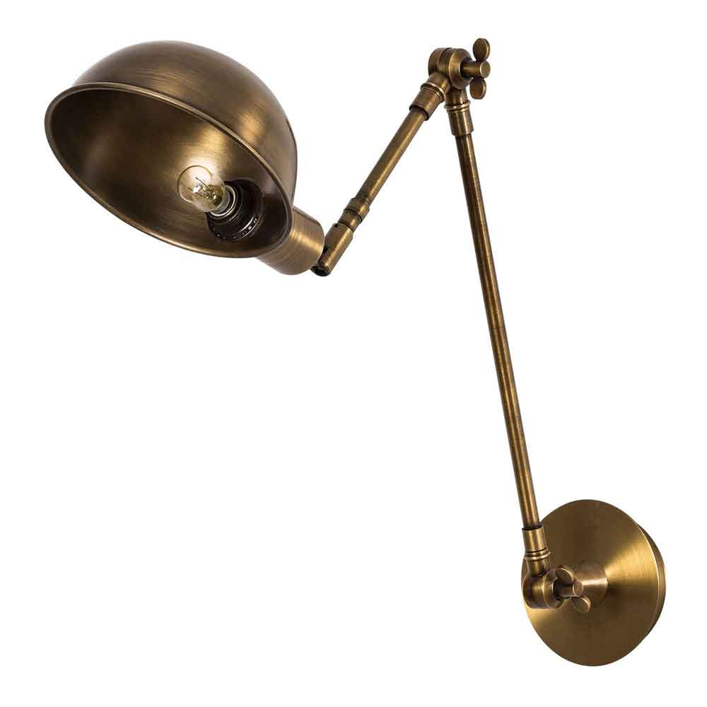 Sivani Adjustable Metal Wall Lamp in Vintage