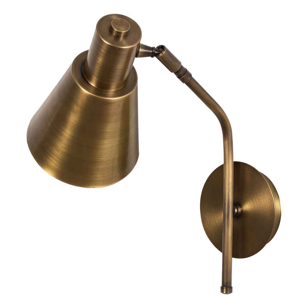 Sivani Cone Shape Metal Wall Lamp in Vintage