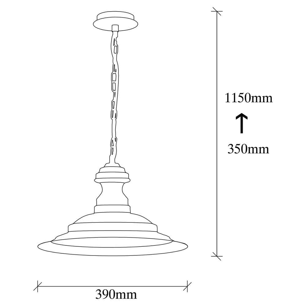 Sivani Drum Metal Ceiling Pendant Light in Vintage