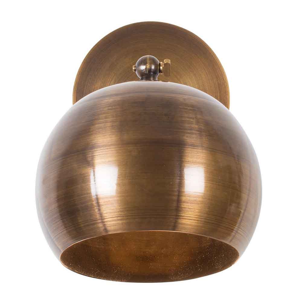 Sivani Flared Metal Wall Lamp in Vintage