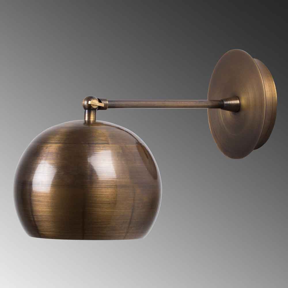 Sivani Flared Metal Wall Lamp in Vintage