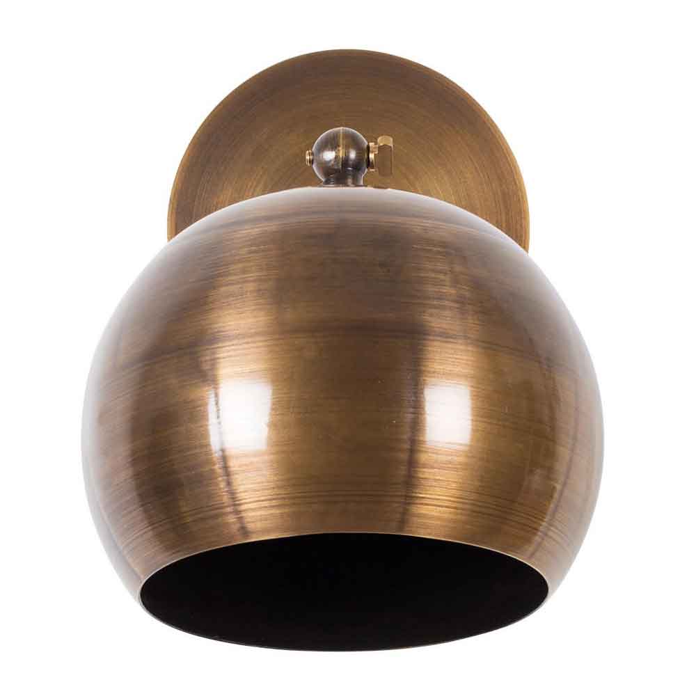 Sivani Flared Metal Wall Lamp in Vintage