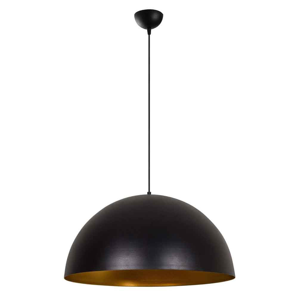 Sivani Metal 60cm Ceiling Pendant Light in Black and Gold