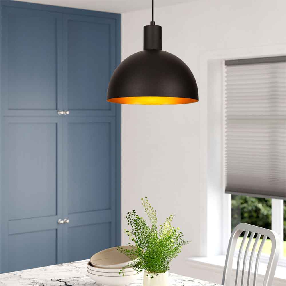 Sivani Metal Ceiling Pendant Light in Black