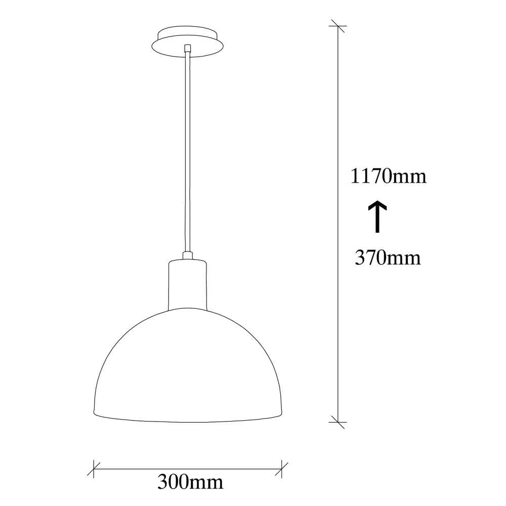Sivani Metal Ceiling Pendant Light in Yellow