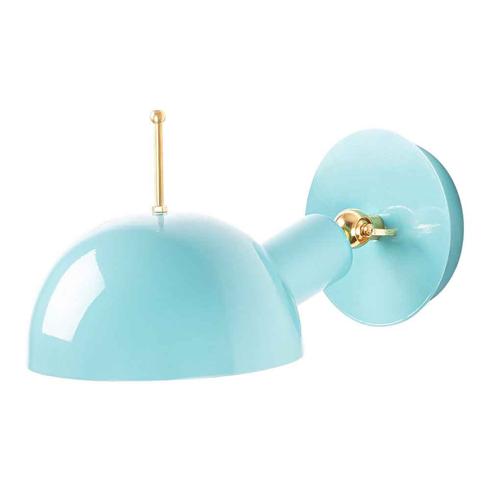 Sivani Metal Wall Lamp in Turquoise and Copper