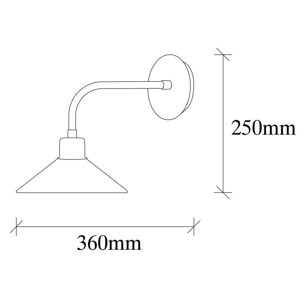 Sivani Metal Wall Lamp in Vintage