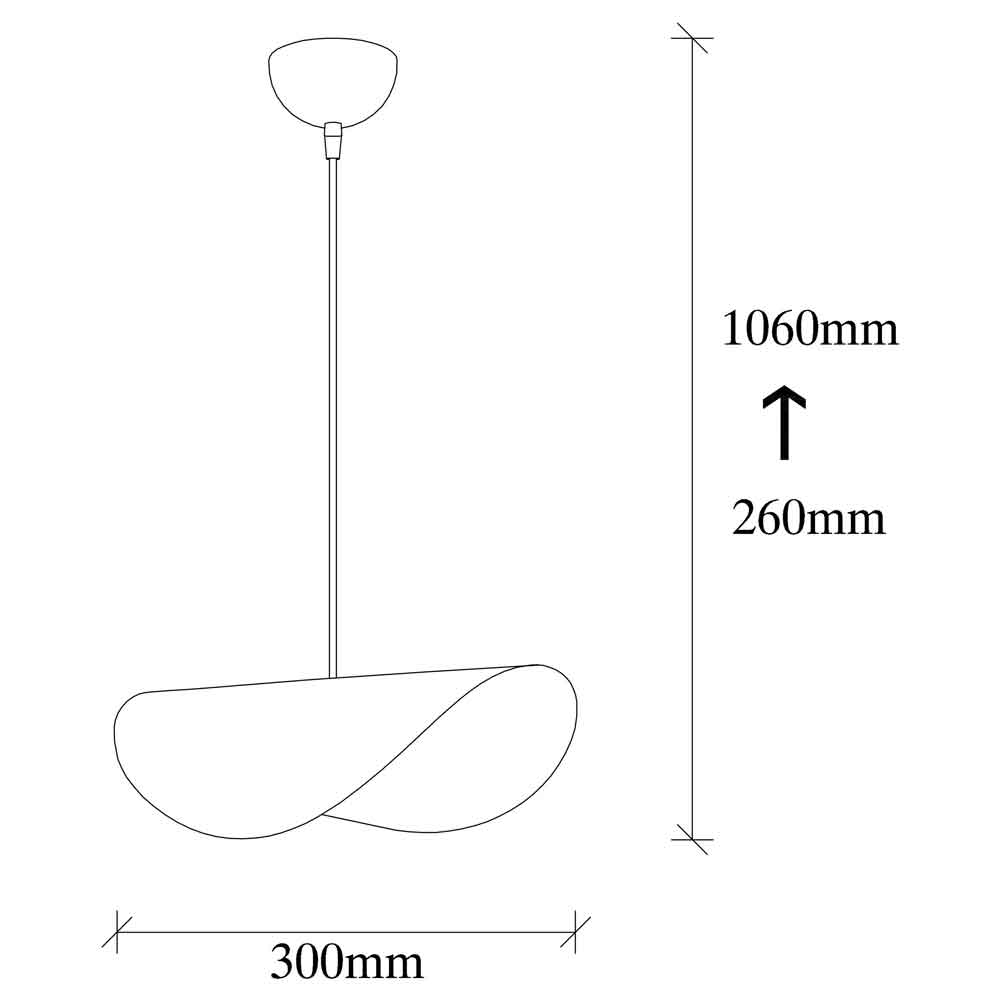 Sivani Tulip Metal Ceiling Pendant Light in White and Gold