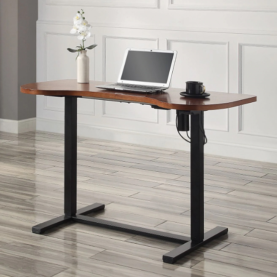 Read more about Siverek height adjustable laptop desk in walnut and black