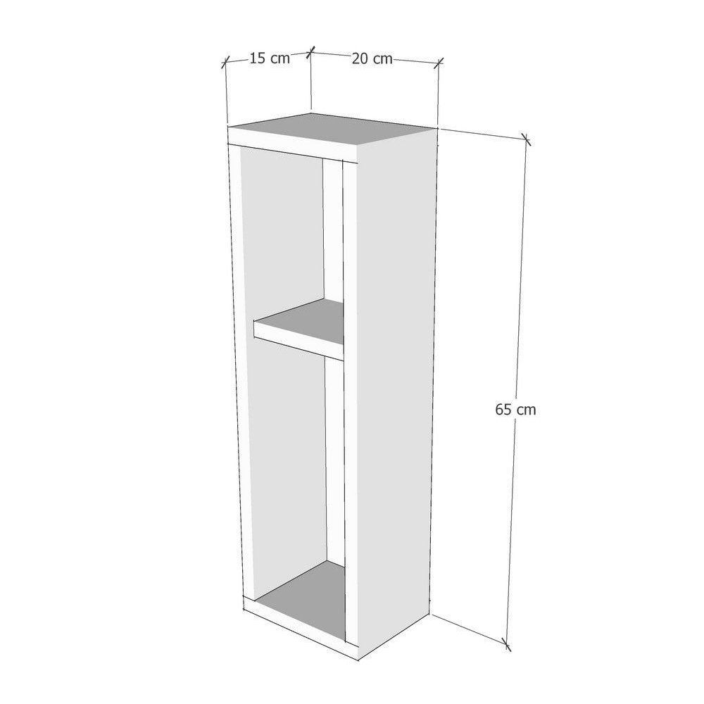 Skylo Wooden Wall Hung Bedside Table in White