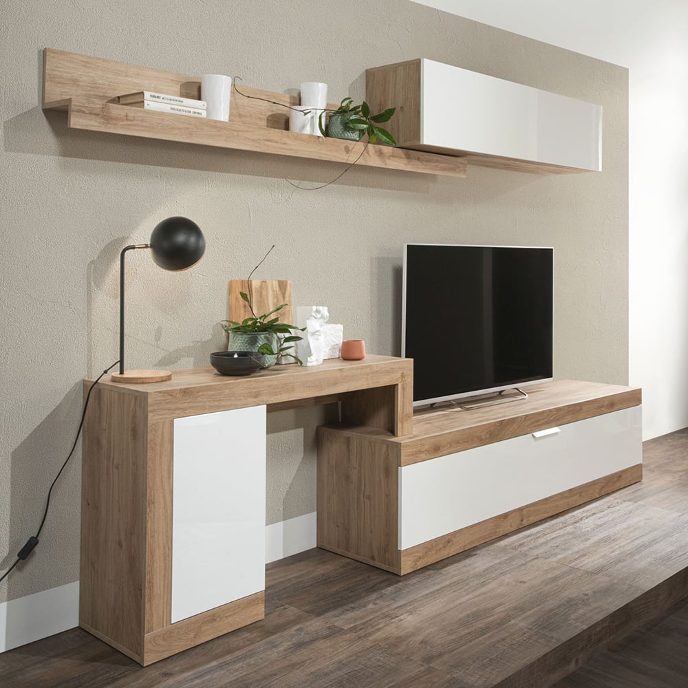Read more about Slave high gloss living room furniture set in white and cadiz