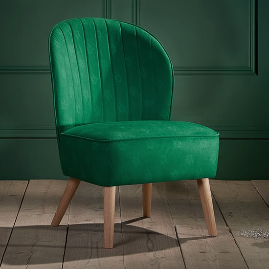 Product photograph of Sleeping Beauty Childrens Fabric Accent Chair In Green from Furniture in Fashion