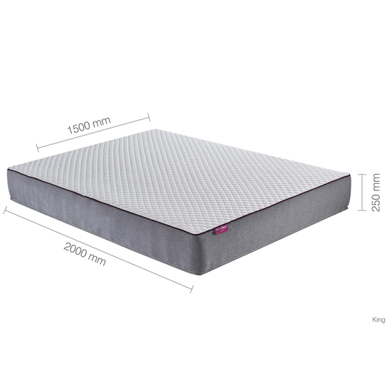 SleepSoul Paradise Coolgel King Size Mattress In White_6