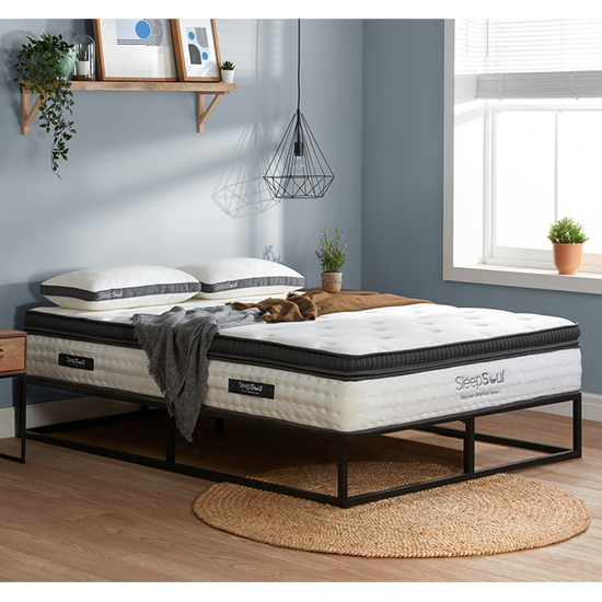 Product photograph of Sleepsoul Serenity Memory Foam Double Mattress In White from Furniture in Fashion