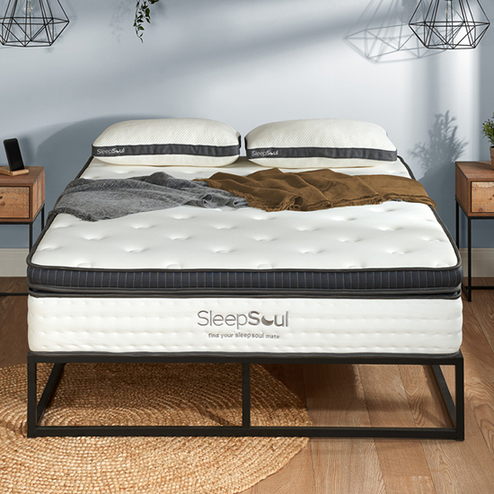 Sleepsoul Serenity Memory Foam Super King Size Mattress In White_2