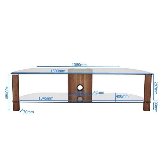 Clevedon Large LCD TV Stand In Light Oak_3
