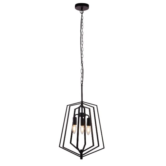 Product photograph of Slinky Wall Hung Metal Adjustable 3 Pendant Light In Matt Black from Furniture in Fashion
