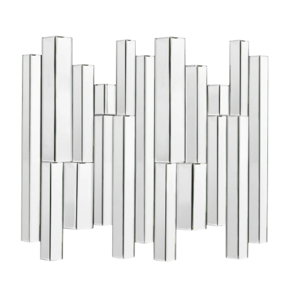 Sloan Glass Bevelled Wall Mirror In Silver