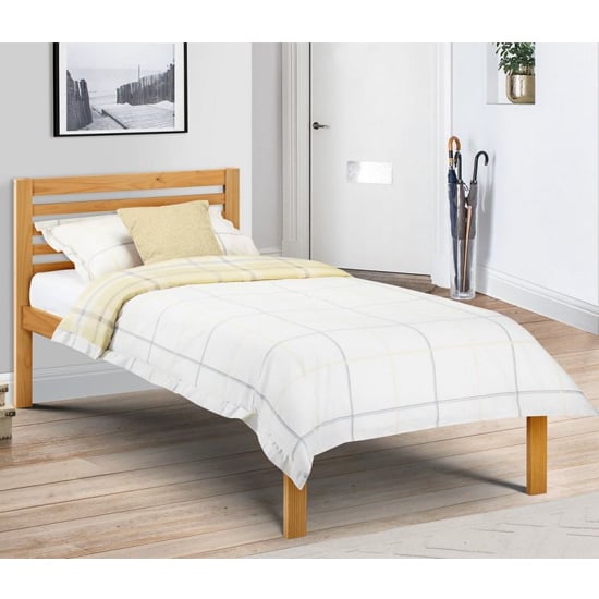 Sagen Wooden Single Bed In Antique Pine