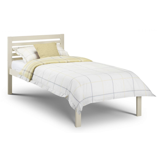 Sagen Wooden Single Bed In Stone White_2