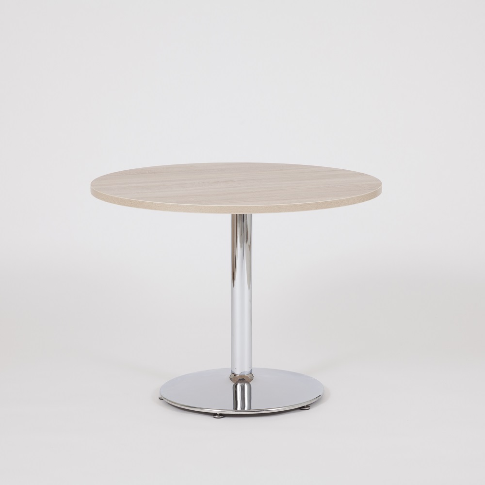 Abbey Bistro Table In Beech  With Chrome Base