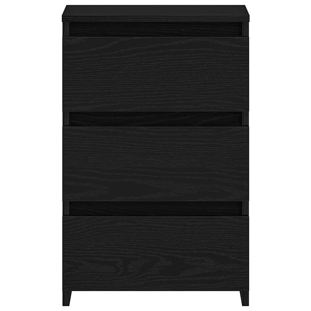 Smyrna Wooden Chest Of 3 Drawers - Black Oak