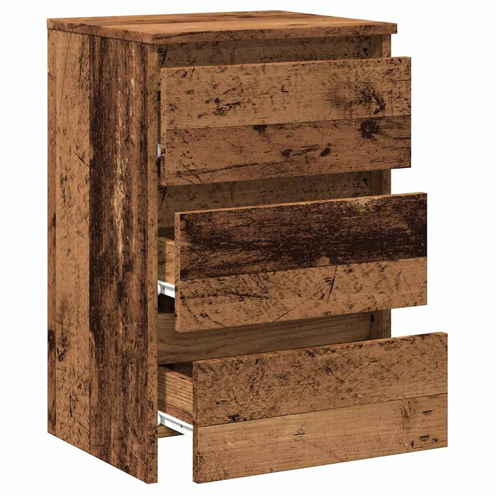 Smyrna Wooden Chest Of 3 Drawers - Brown