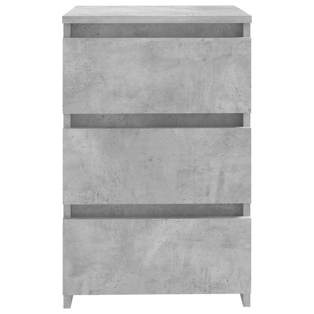 Smyrna Wooden Chest Of 3 Drawers - Concrete Grey