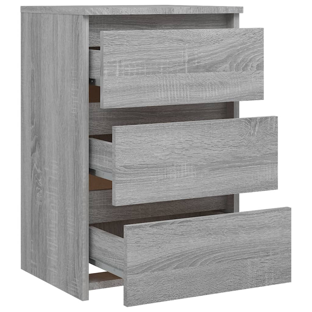 Smyrna Wooden Chest Of 3 Drawers - Grey Sonoma