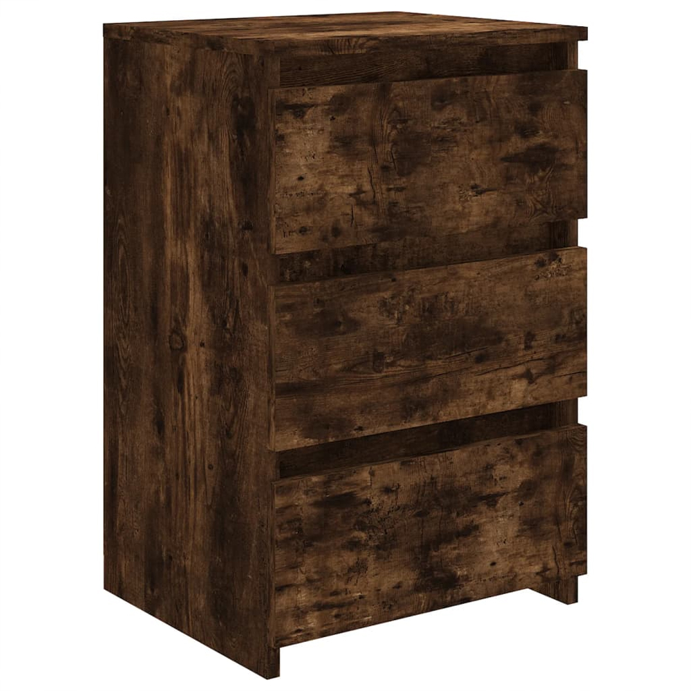 Smyrna Wooden Chest Of 3 Drawers - Smoked Oak