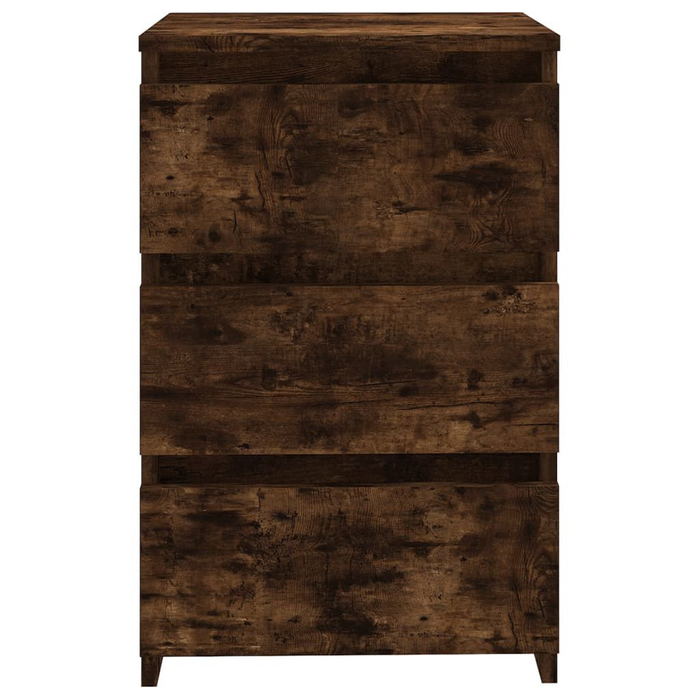 Smyrna Wooden Chest Of 3 Drawers - Smoked Oak