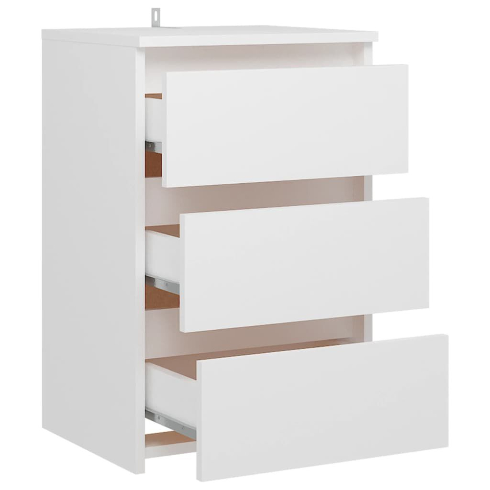 Smyrna Wooden Chest Of 3 Drawers - White