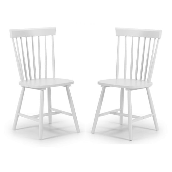 Read more about Takiko wooden dining chair in white lacquer in a pair