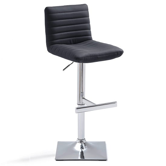 snow black%20 square base bare stool 4615 14 - Modern Bar Stools: Adjustable Types To Think Over