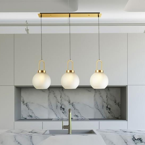 Read more about Snowdrop 3 lights bar ceiling pendant light in brass