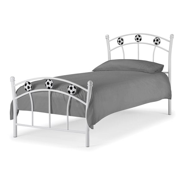 soccer bed metal white - Childrens Bedroom Furniture For Small Spaces